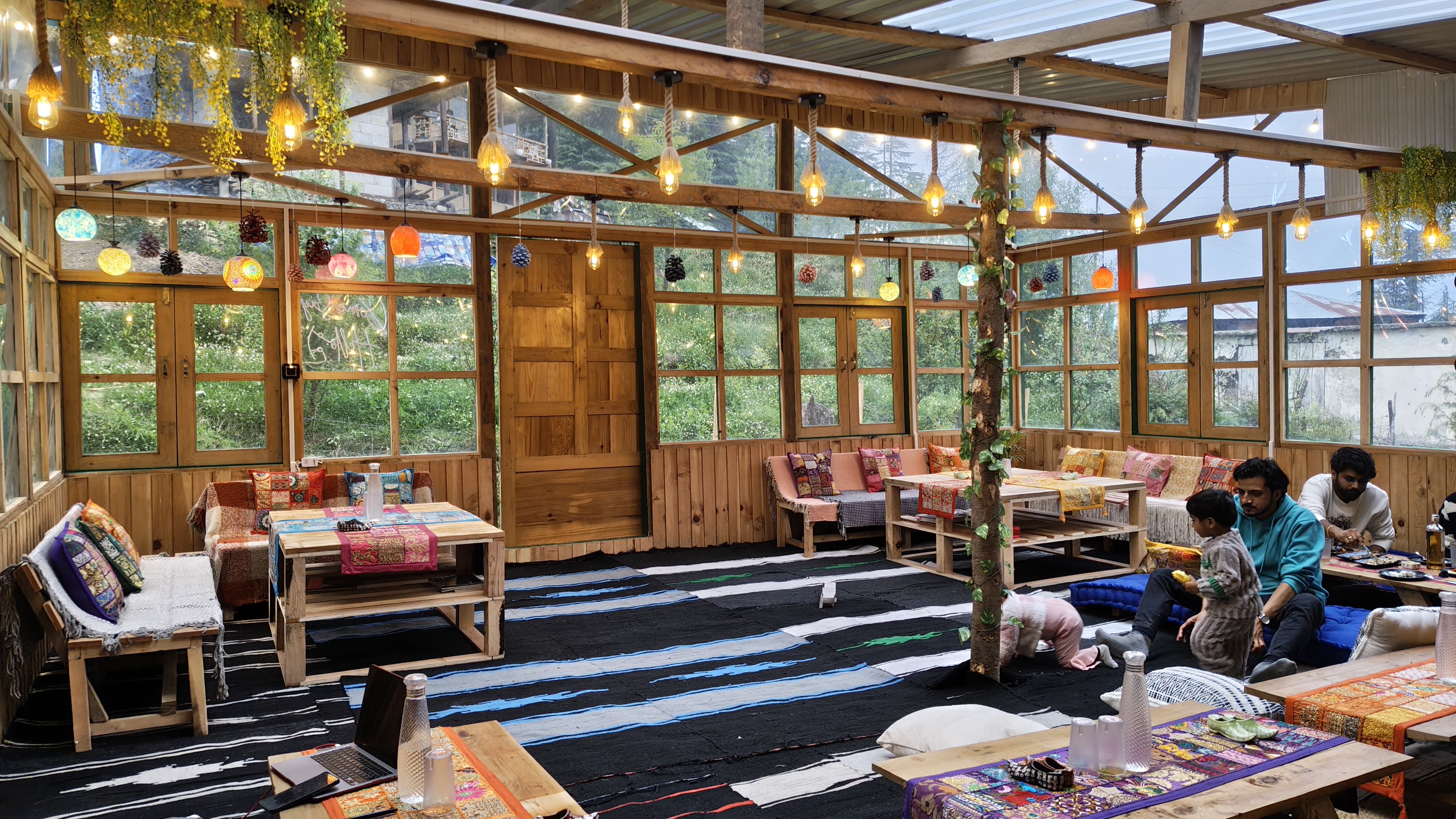 Café interior at The Library Cafe & Stay