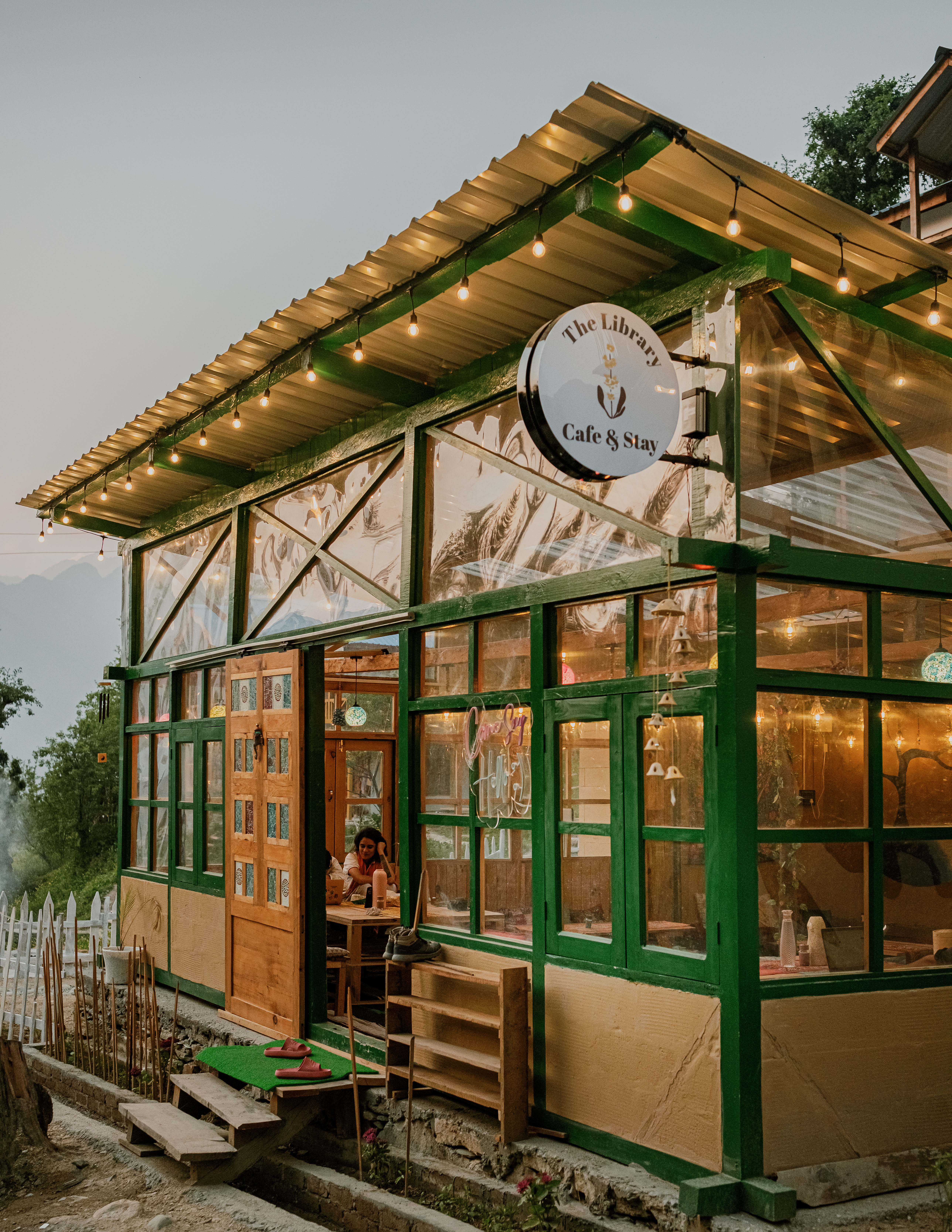 Exterior of The Library Cafe & Stay café