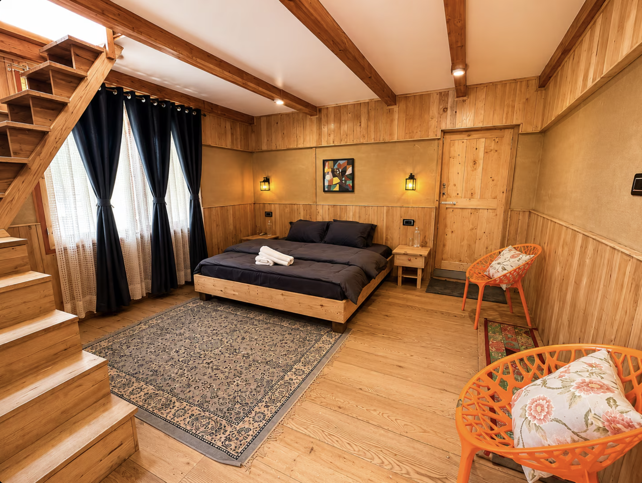 Chapter 1 duplex balcony room at The Library Cafe & Stay