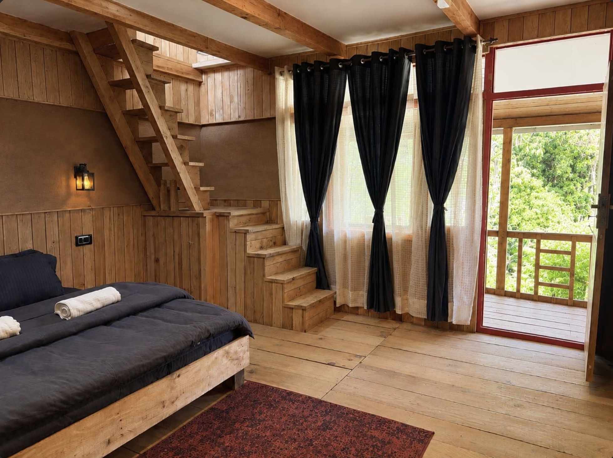 Chapter 2 duplex balcony room at The Library Cafe & Stay