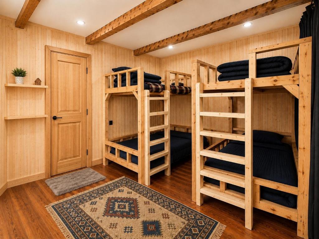 Four-bed female dorm at The Library Cafe & Stay